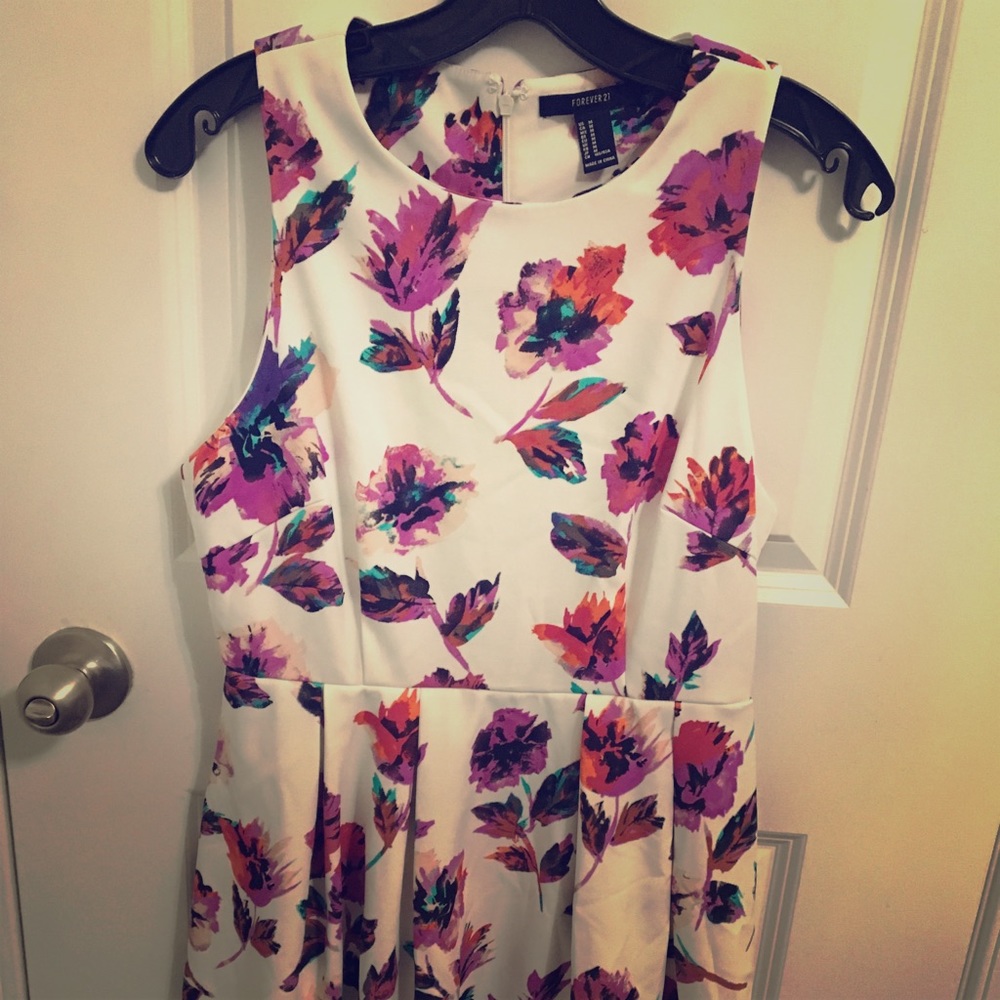 A floral dress.